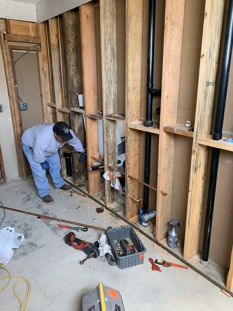 Commercial rough-in plumbing for Water Heater Replacement in Saybrooke Village